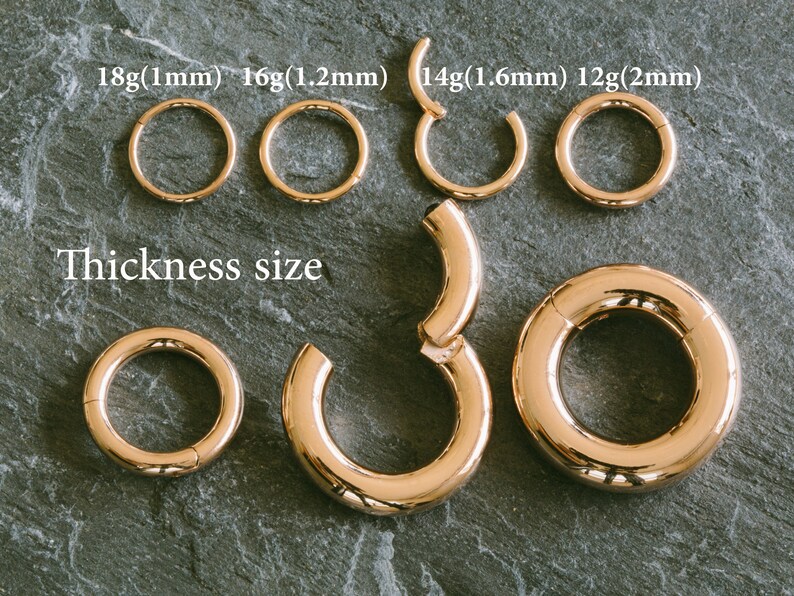 2pcs 16g 18g 20g 14g Gauge Rose Gold Tragus Helix Cartilage Etsy