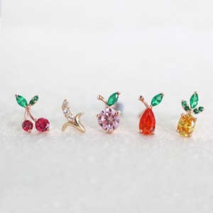 20g 18g 16g 14K Solid Gold Cartilage Tragus Helix Conch Nose Sunlight Star Post Flat Back Internally Threaded Labret Piercing Earring Stud