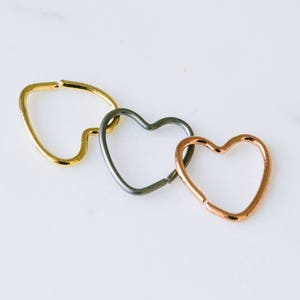 16g 2pcs Body jewelry cartilage ear self cute cool heart jewelry heart line tragus helix piercing earrings parts pendants