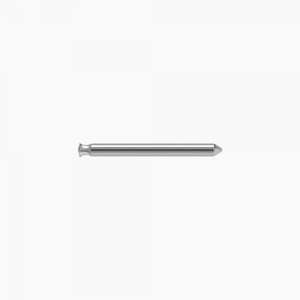 May include: A silver metal tool with a pointed tip on one end and a decorative, curved design on the other. The tool is cylindrical and appears to be made of a polished metal. The background is plain white.