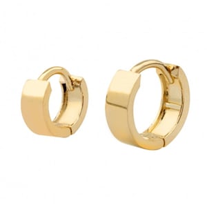 18g 14K Solid Gold Jewelry Round Tragus Cartilage Snug Rook Daith Helix Lip Nose Ear Clicker Huggie Hoop Ring Piercing Earring For Women Men