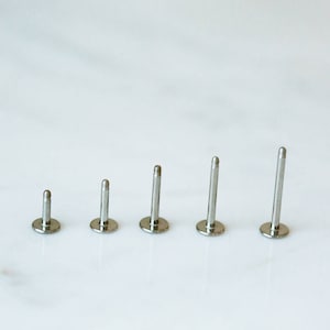 1pcs 4/6/8/10/12mm helix tragus earring barbell lip labret jewelry 16g studs piercings kit earring pin