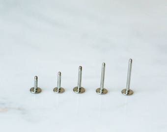 1pcs 4/6/8/10/12mm helix tragus earring barbell lip labret jewelry 16g studs piercings kit earring pin