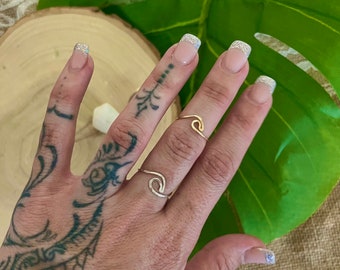 Wave adjustable ring| Nalu ring| ocean jewelry| cuff style | made in hawaii| gifts for her| graduation