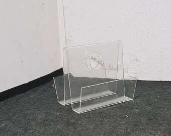 Vintage perspex paper rack