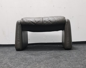 Gry leather vintage ottoman or foot stool