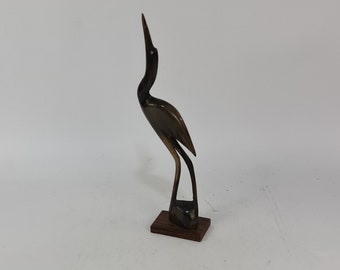 Vintage carved stork