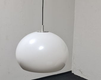 Vintage 80s plastic Globe pendant light