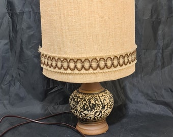 Vintage West German pottery table lamp by Dumler Breiden ..