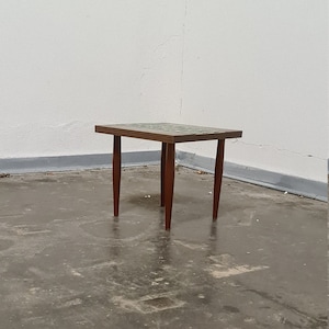 vintage tiled side table