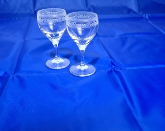 A pair of vintage Peill Putzler ,Germany ,  port or sherry glasses