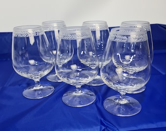 A set  of six vintage Peill and Putzler bradny glasses