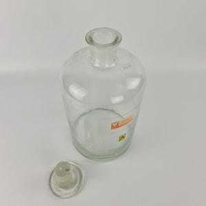 Vintage clear glassed pharmacy 5 ltr bottle