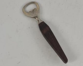 Vintage teak handled bottle opner