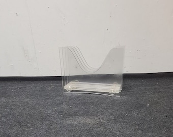 Vintage perspex paper rack