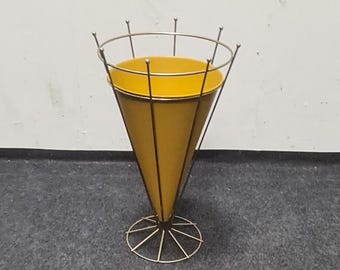 Vintage space age, atomic , metal Umbrella stand