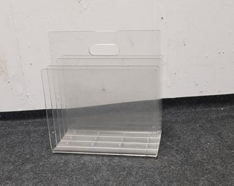 Vintage perspex paper or magazine rack