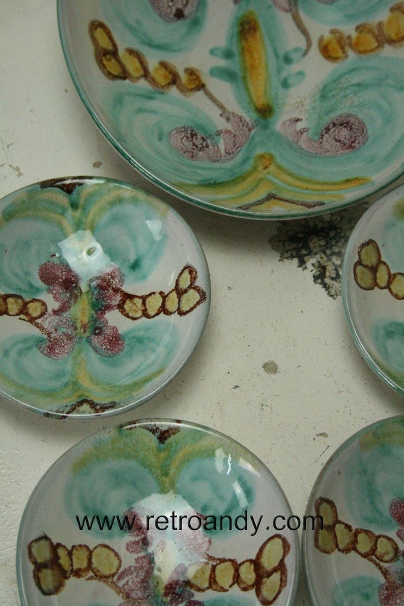 Vintage Berry bowl set by Hansa Gotha keramik