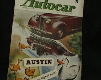 vintage the Autocar car magazine march 28 1947