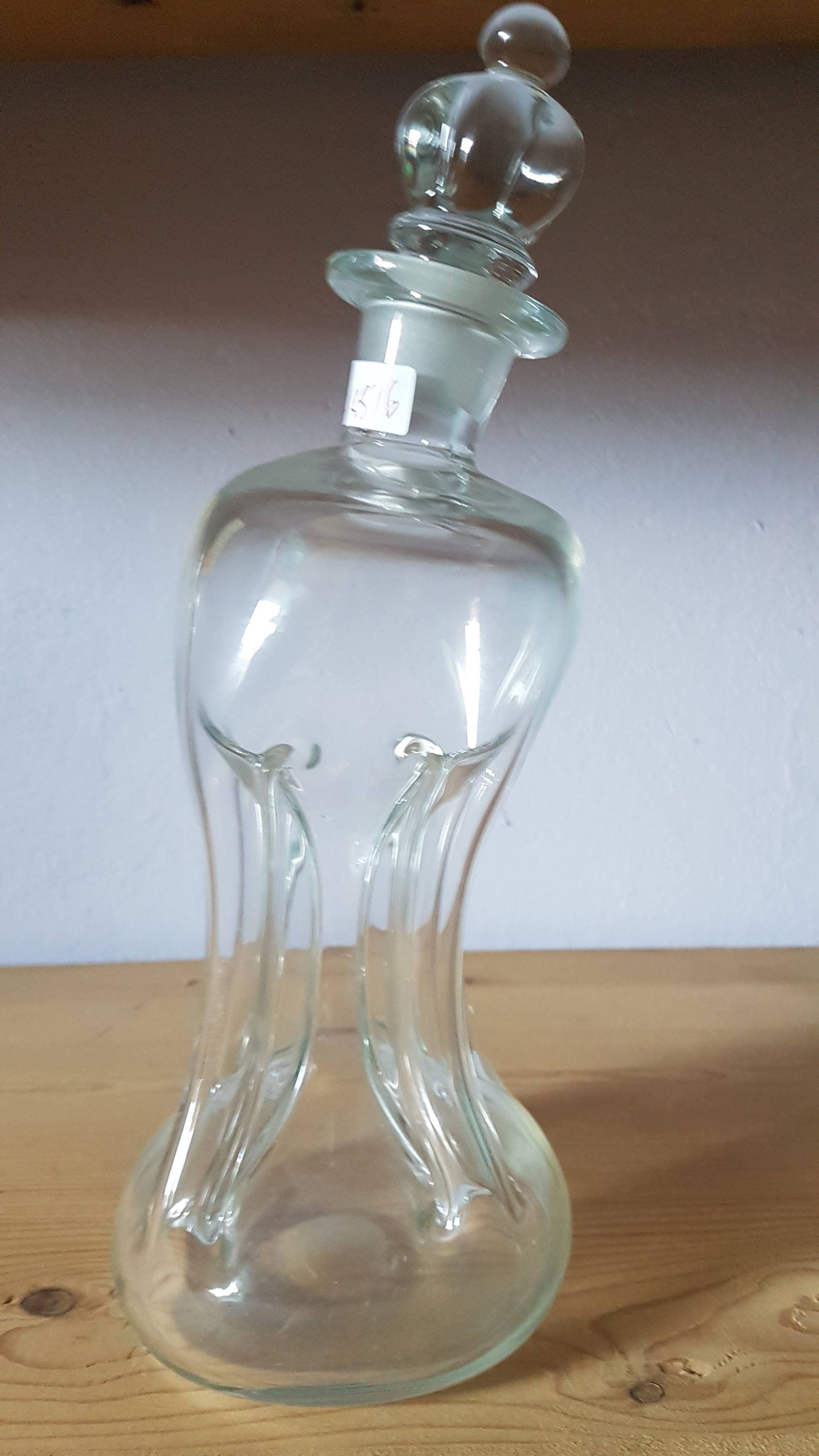 Holmegaard Kastrup Kluk Kluk decanter / bottle with crown stopper Denmark
