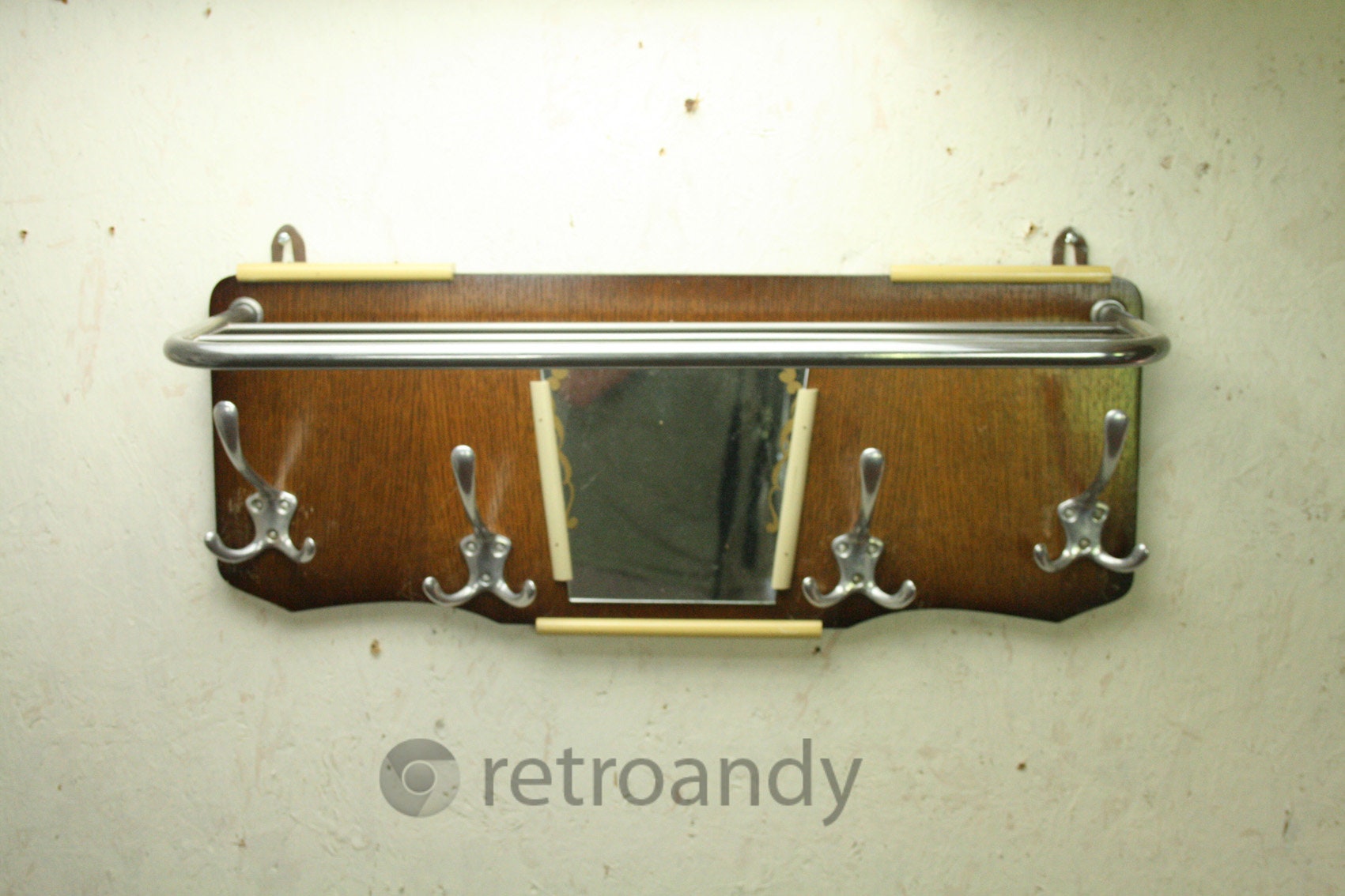 Vintage coat and hat rack