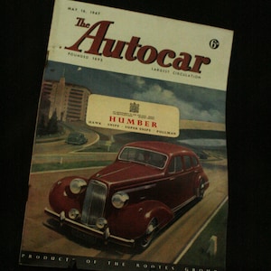 vintage the Autocar car magazine april 4 1947
