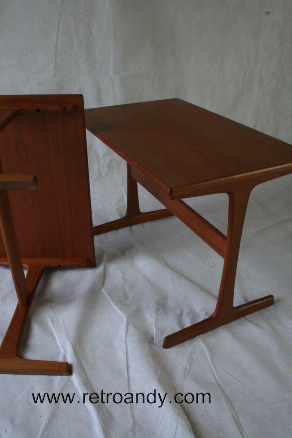 A pair of MCM Danish nesting tables