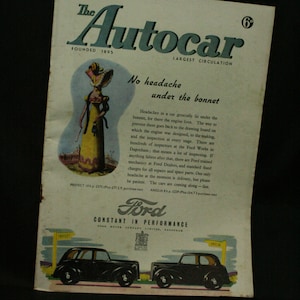 vintage the Autocar car magazine