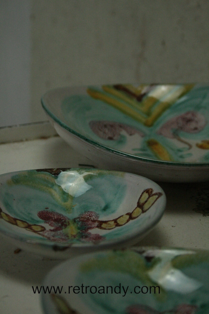 Vintage Berry bowl set by Hansa Gotha keramik