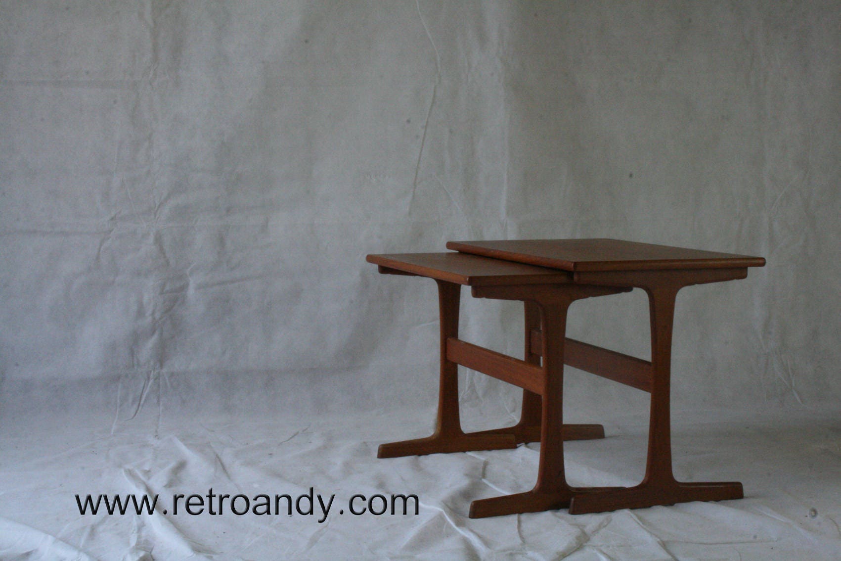 A pair of MCM Danish nesting tables