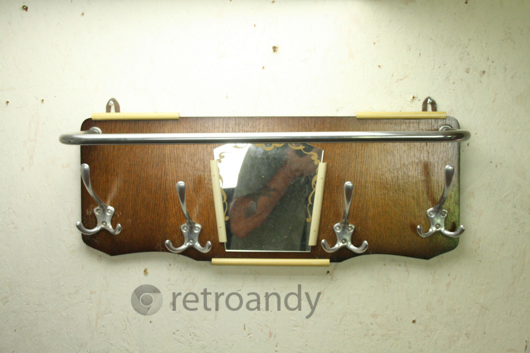 Vintage coat and hat rack