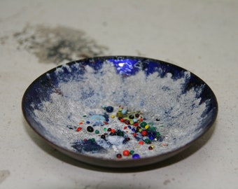 enamel and brass