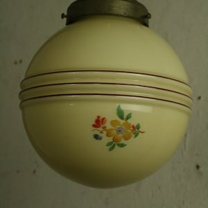 vintage German glass pendant light
