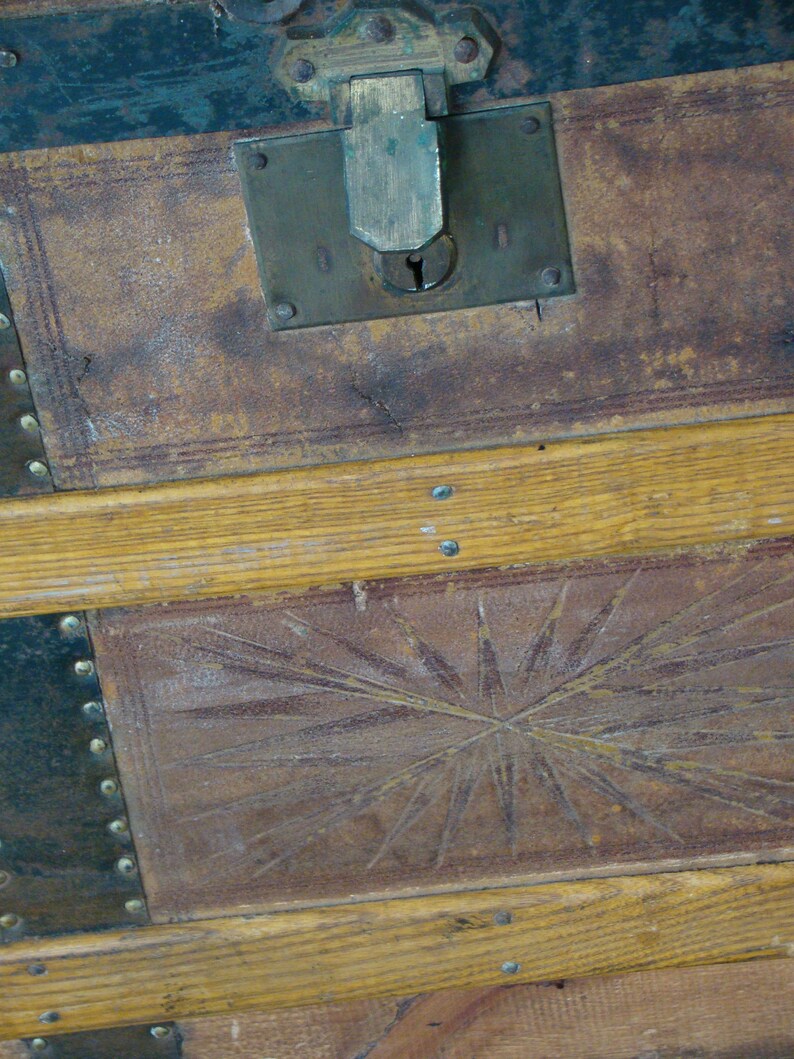 vintage portmanteau or treasure chest ..
