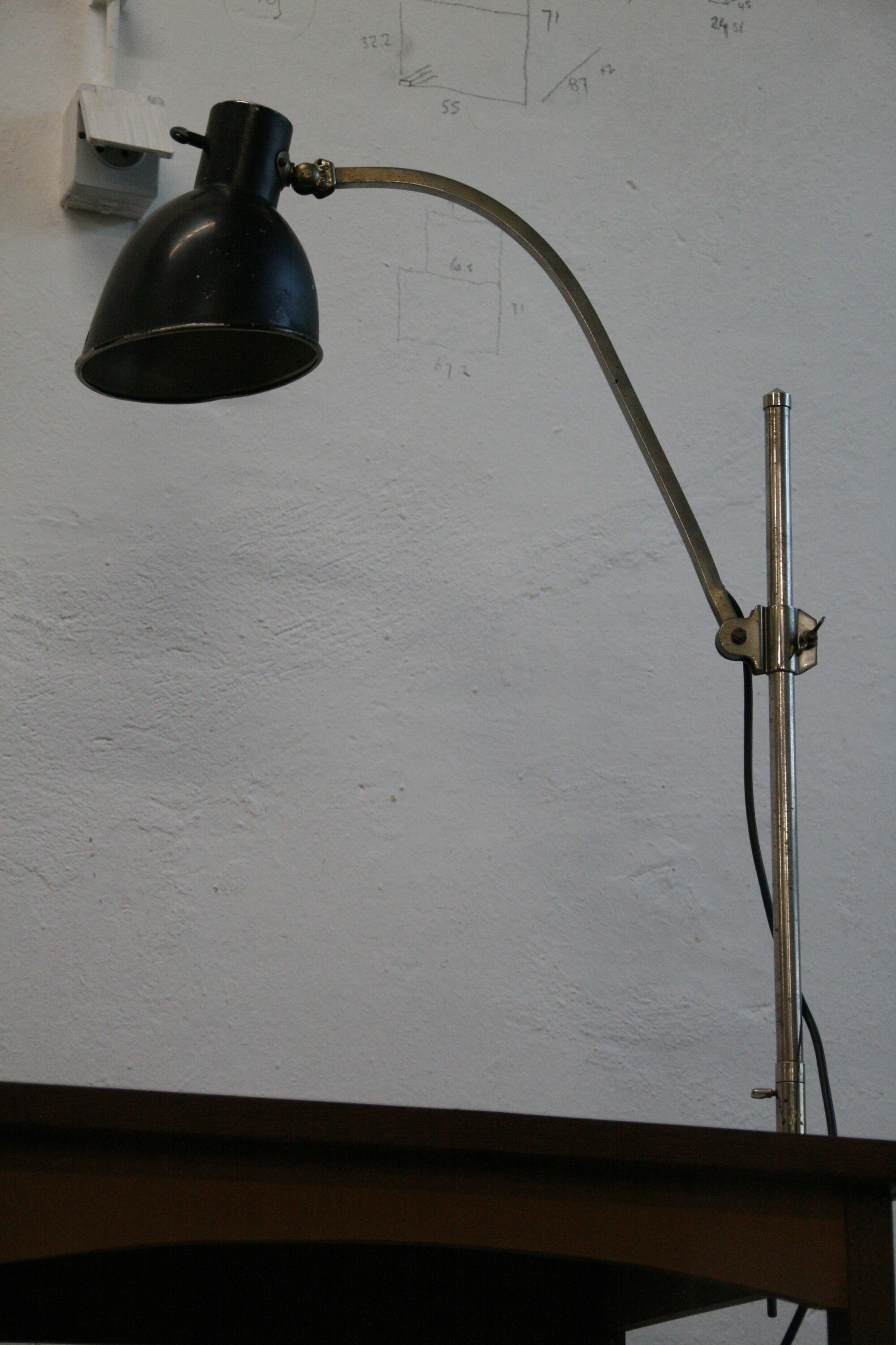 Vintage Bauhaus desk architect lamp by Hala Germany