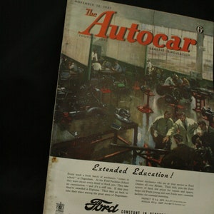 vintage the Autocar car magazine november 14 1947