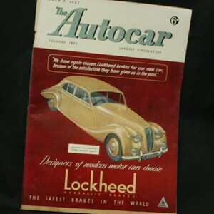 vintage the Autocar car magazine march 7 1947