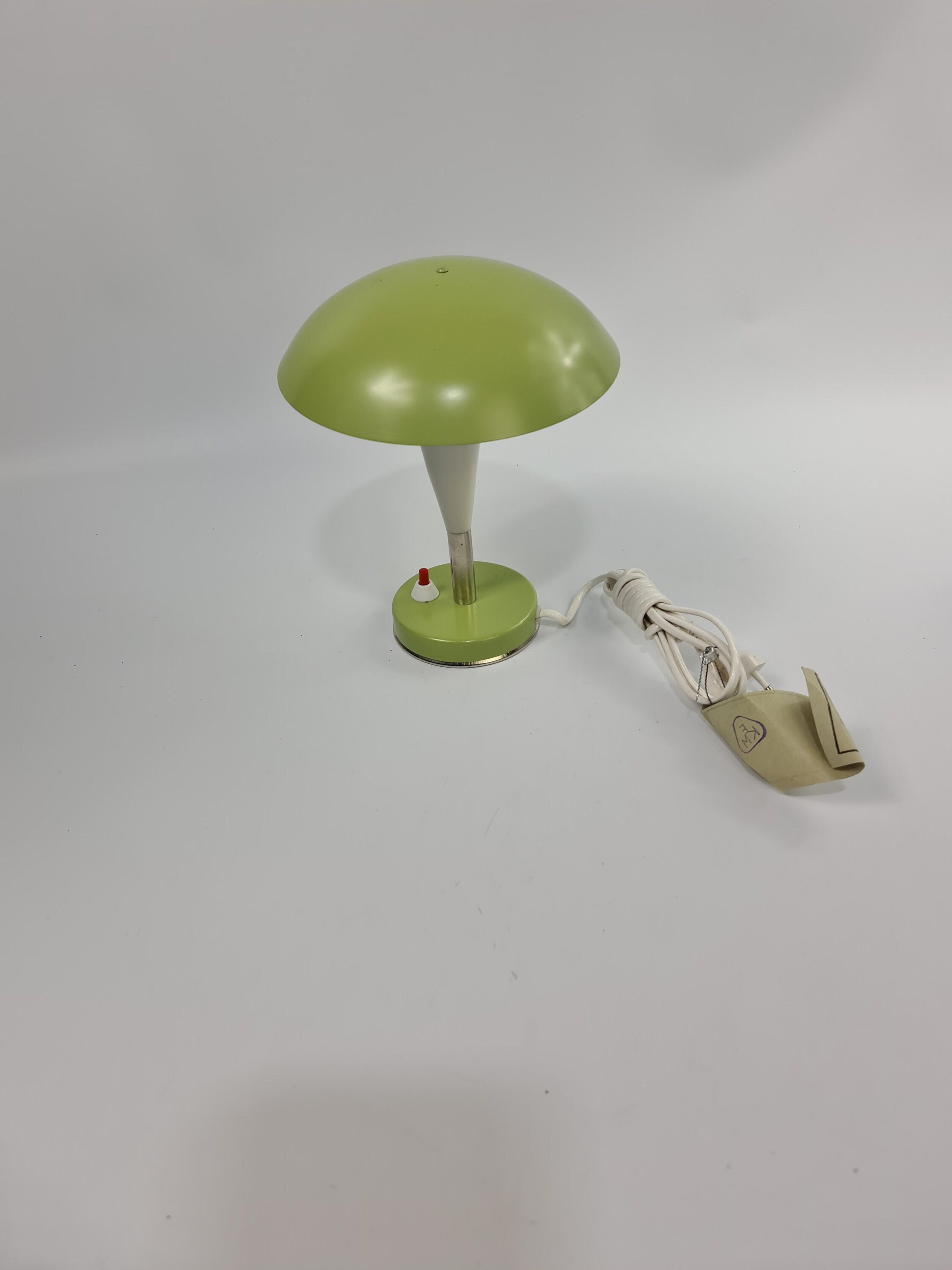 vintage nouveau vieux stock polonais lampe champignon