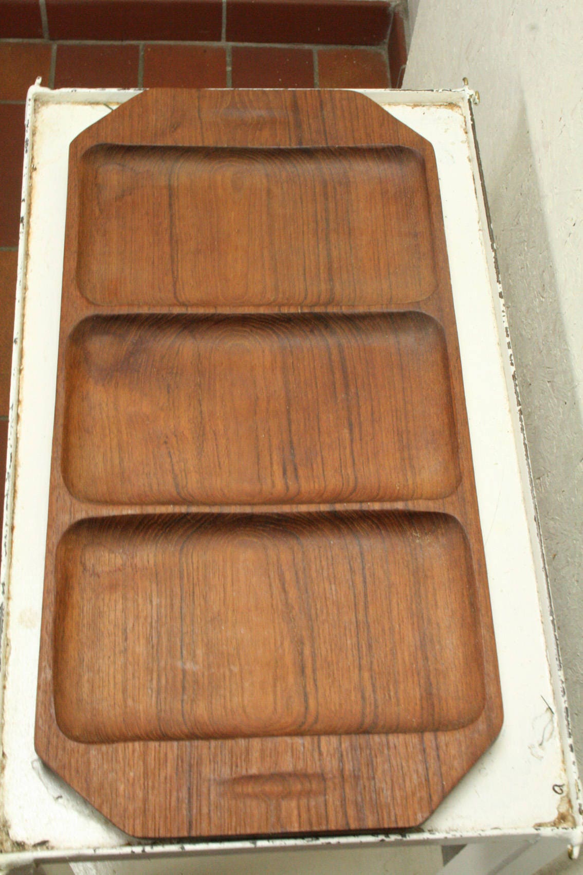 Vintage Teak serving tray
