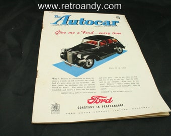 vintage the Autocar car magazine march 14 1947