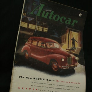 vintage the Autocar car magazine dec 5 1947
