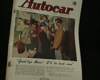 vintage the Autocar car magazine july 4  1947