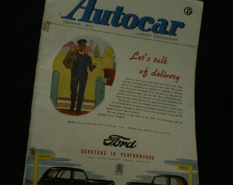 vintage the Autocar car magazine august 1  1947