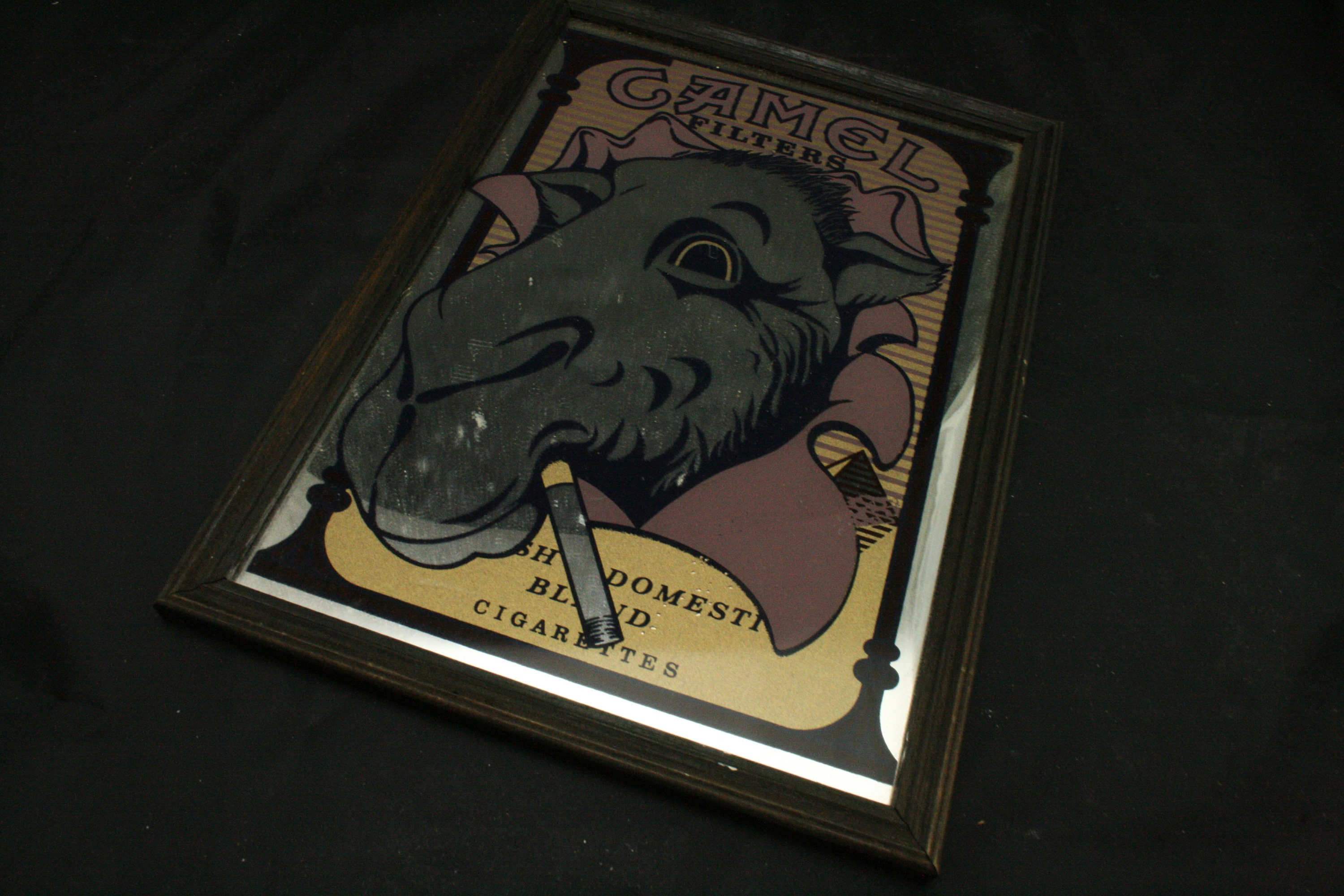 camel cigarettes mirror Vintage Camel cigarettes advertisinr mirror