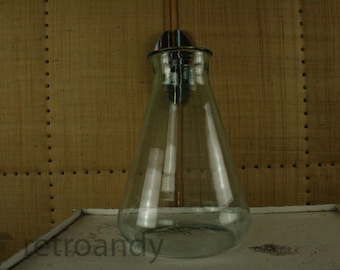 vintage clear glassed lab bottle