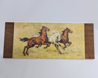 Vintage horse print