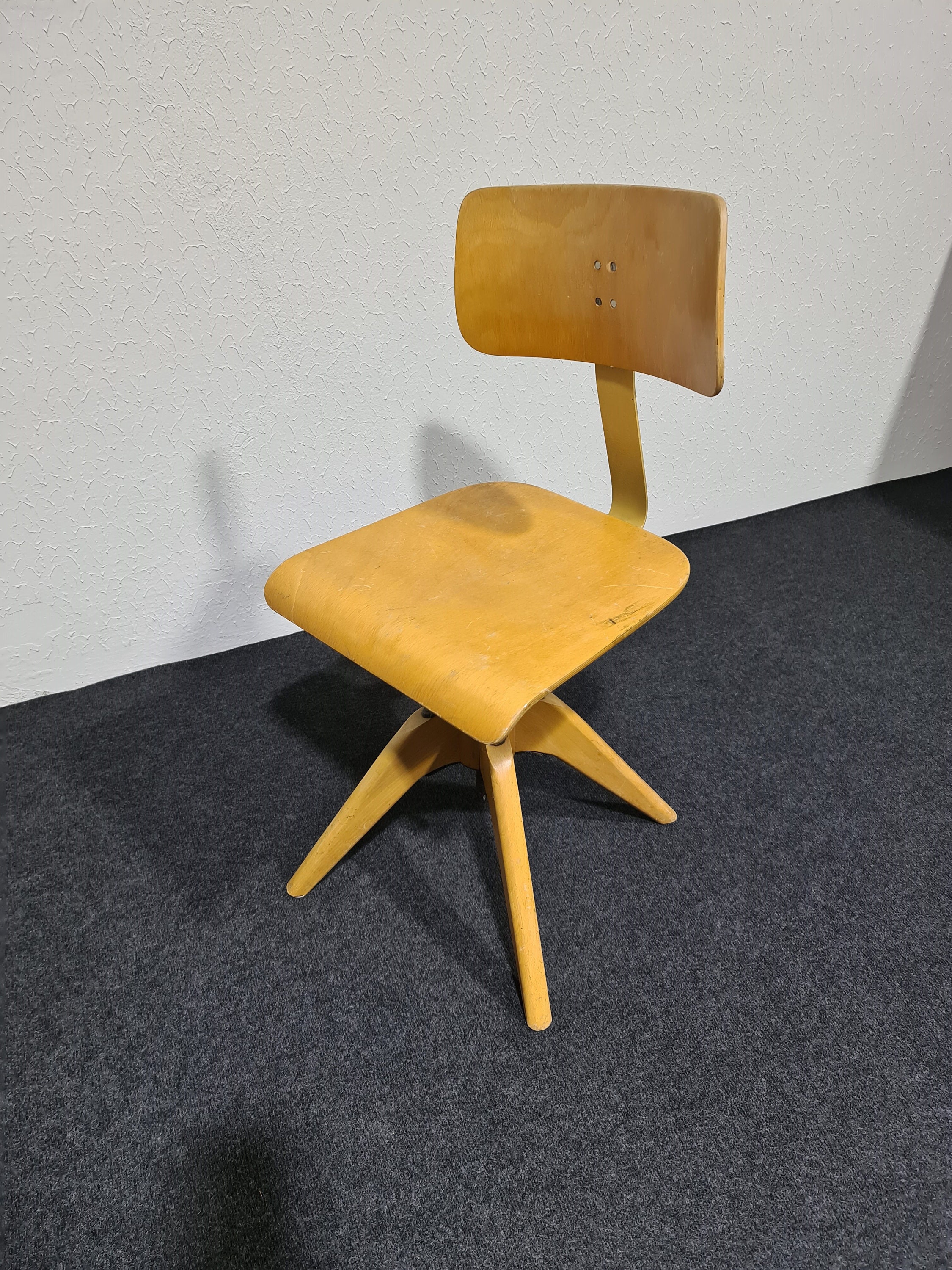 Vintage Bauhaus Swivel Chair drp Puffer Dreh bomben Stabil