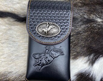 Leather Holder #DK7133 Pirate Leather Phone Holder