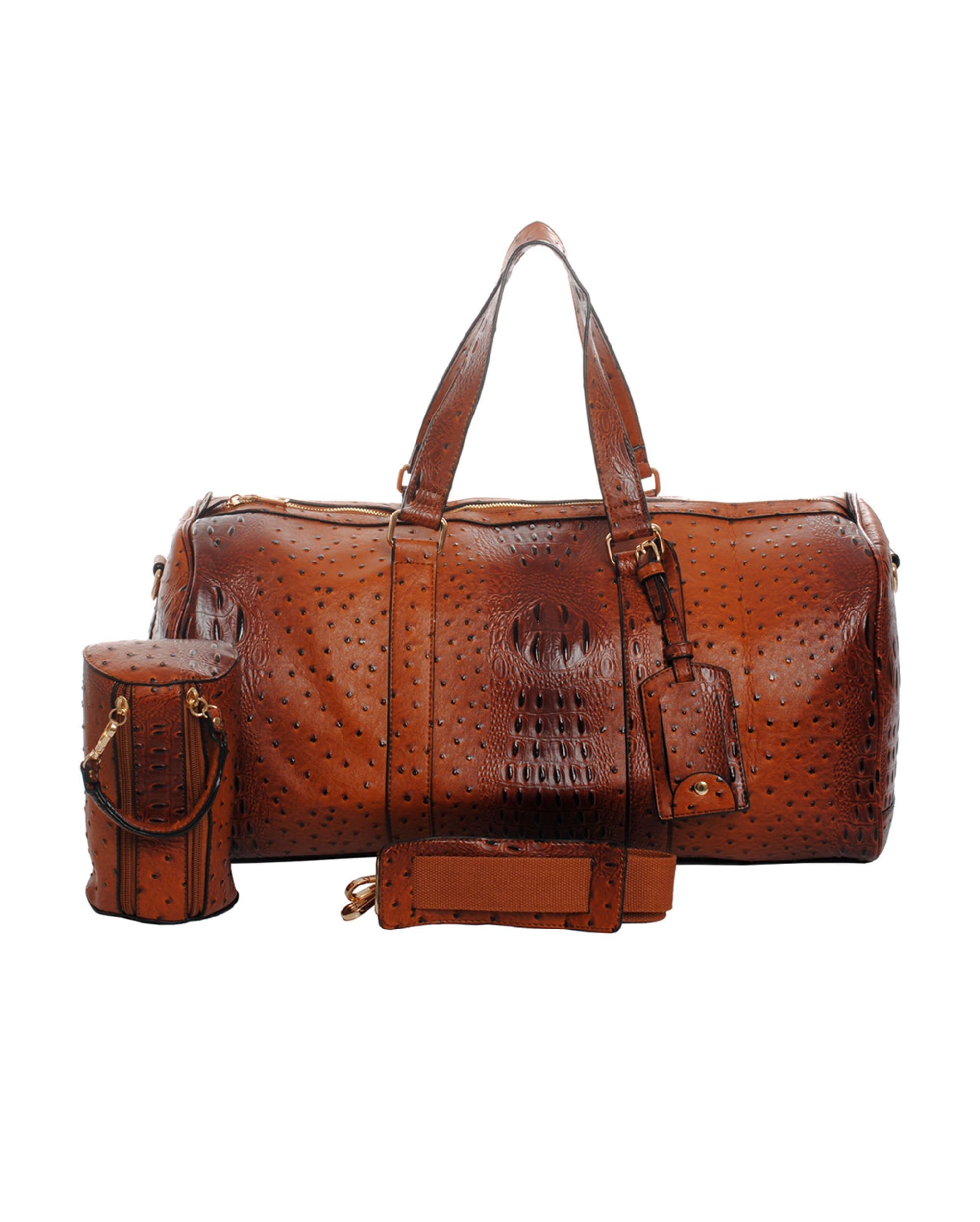 Ostrich duffle online bag