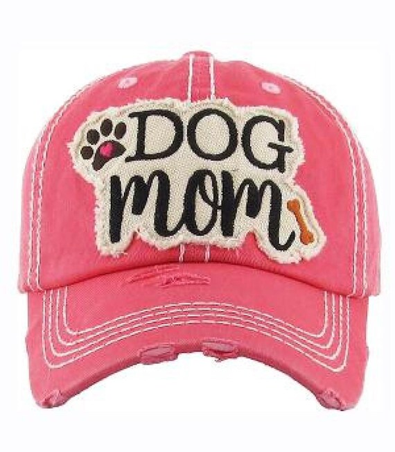 Dog Mom Embroidered Baseball Cap | Etsy